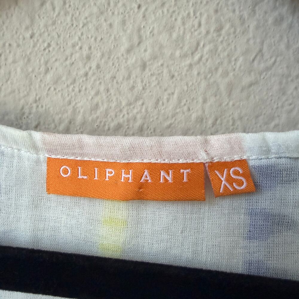 Oliphant White Multi Embroidered Cotton Blend Mini Dress Size XS - Picture 4 of 6